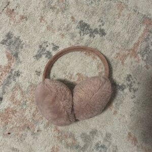 cute pink fuzzy earmuffs